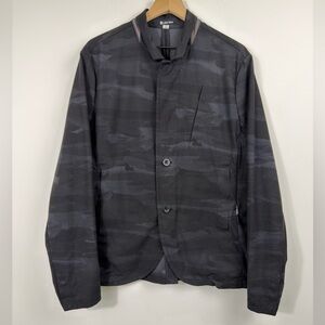 Lululemon Black Camo Full Zip Button Front Jacket Men’s M